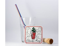 Stickdatei ITH - Untersetzer Bloody Mary